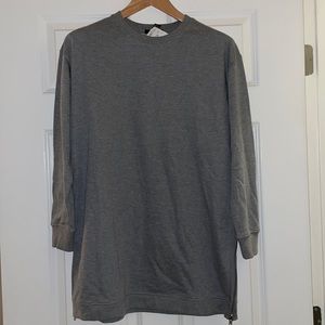 Oversized gray sweater